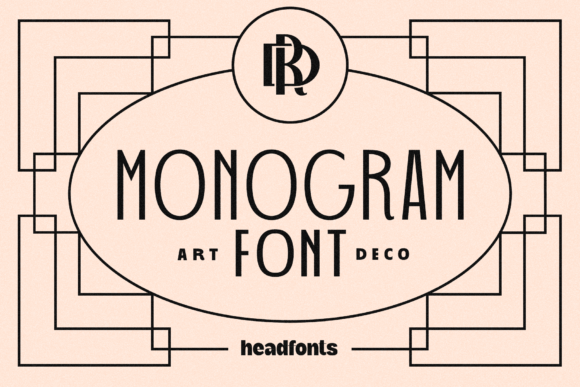 Art Deco Monogram: A Modern and Stylish Display Font