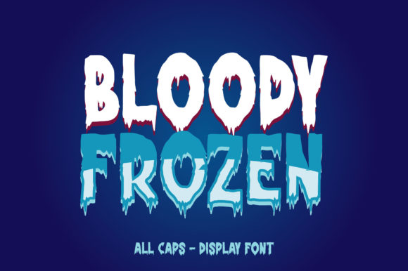 Bloody Frozen: A Cool Display Font for Creative Web Design