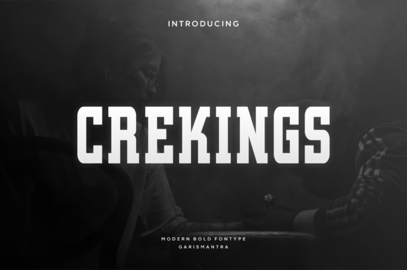 Crekings: A Bold and Thick Display Font for Creative Web Design