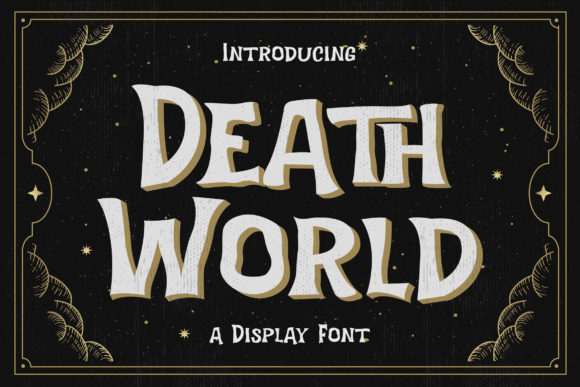 Death World: A Bold and Cool Display Font for Creative Projects