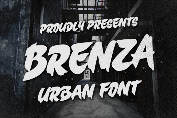 Discover Brenza: A Street Art-Inspired Display Font