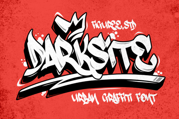 Discover Darksite: A Bold Urban Graffiti Display Font