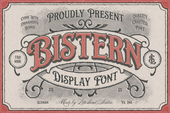 Discover the Charm of Bistern: A Victorian Styled Display Font