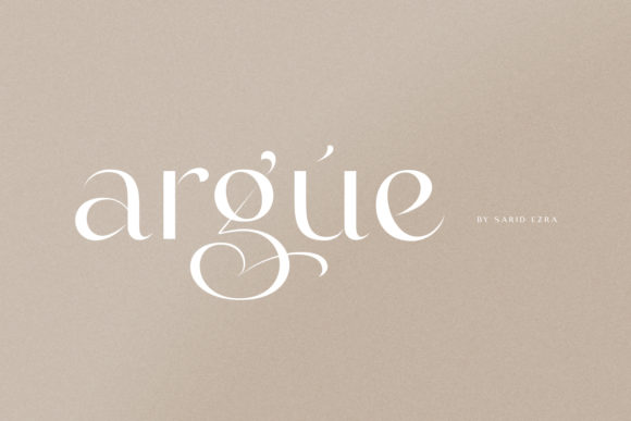 Enhance Your Brand with Argue, the Creative Display Font