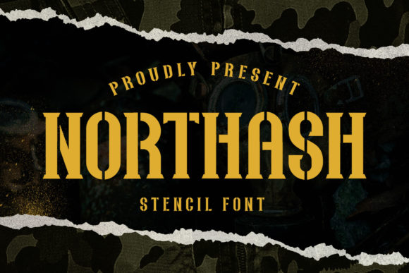 Enhance Your Brand with Northas Vintage Stencil Font