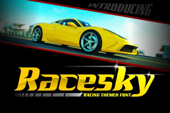 Enhance Your Brand with Racesky: A Versatile Racing-Themed Font