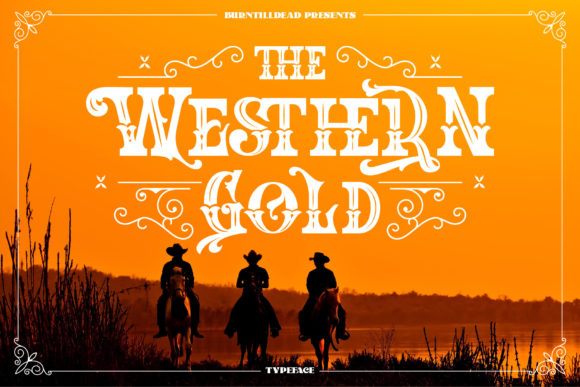 Enhance Your Brand with The Western Gold Font