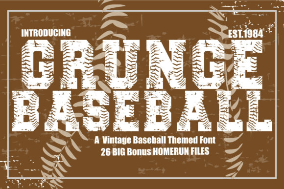 Exploring Grunge Baseball: A Bold and Assertive Display Font