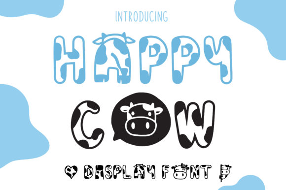Happy Cow: A Playful Font for Creative Makers