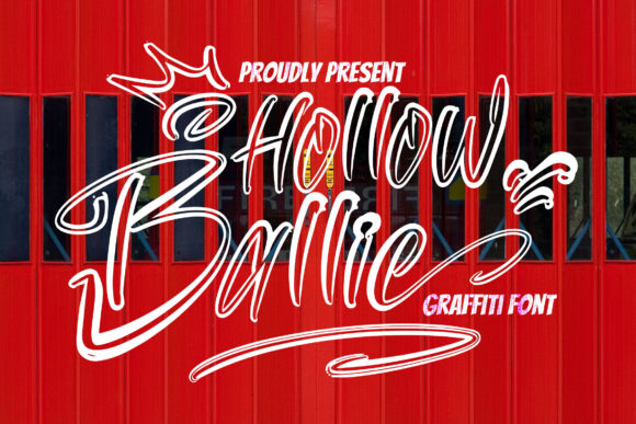 Hollow Ballie: A Graffiti-Styled Display Font for Crafters