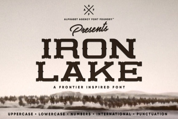 Iron Lake: A Bold and Cool Display Font for Makers