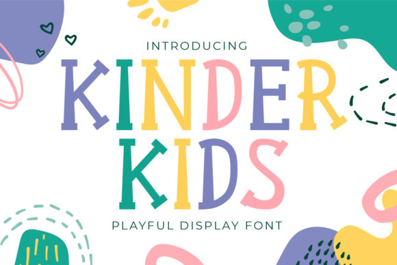 Kinder Kids: A Fun and Playful Display Font for Crafters