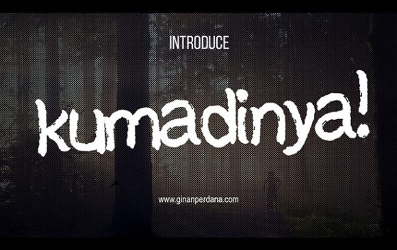 Kumadinya: A Cool and Quirky Brushed Display Font
