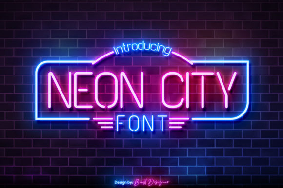 Neon City: A Nostalgic and Minimalistic Display Font