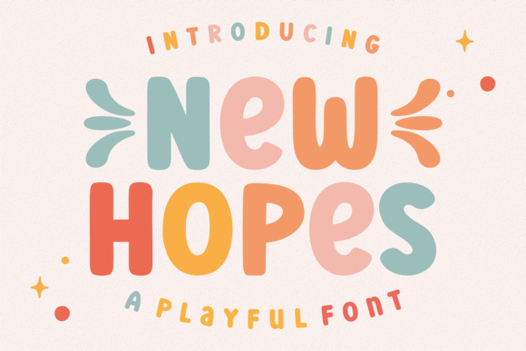 New Hopes: A Cute, Friendly, and Fun Display Font