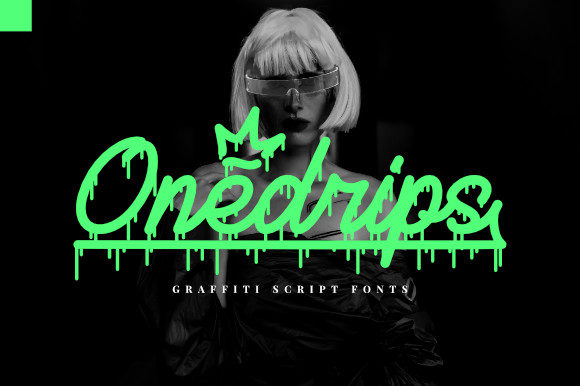 Onedrips: A Cool Display Font for Creative Branding
