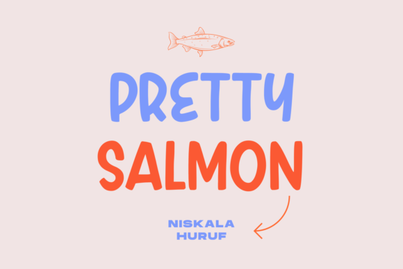 Pretty Salmon: A Charming Display Font for Creative Projects