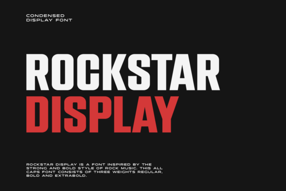 Rockstar: A Bold and Futuristic Display Font
