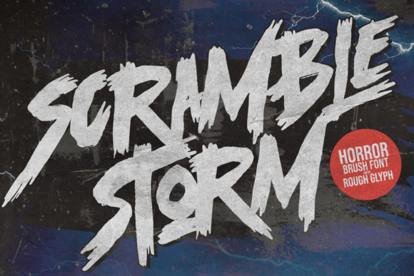 Scramble Storm: The Perfect Font for Edgy Branding