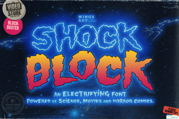 Shock Block: A Bold and Creative Display Font