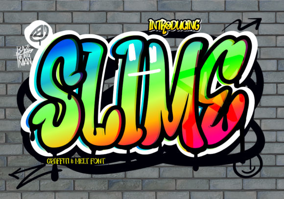 Slime: The Perfect Graffiti Styled Font for Your Brand