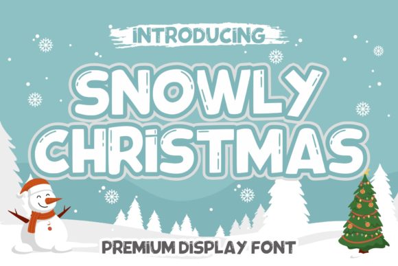 Snowly Christmas: A Joyful Display Font for Web Design