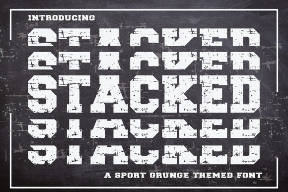 Stacked: A Bold and Assertive Display Font for Creative Design