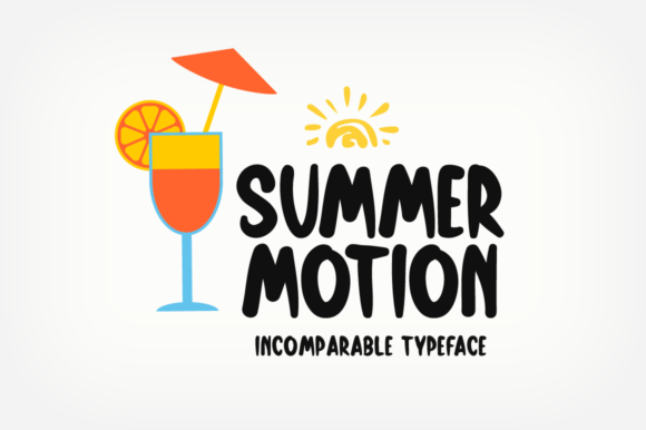Summer Motion: A Friendly and Trendy Display Font