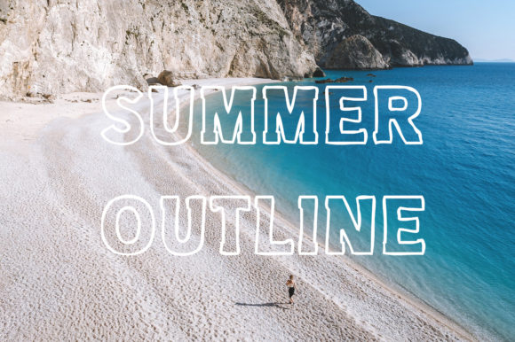 Summer Outline: A Bold and Assertive Display Font