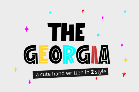 The Georgia: A Playful and Authentic Display Font