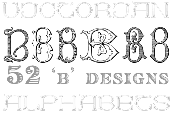 Victorian Alphabets B: A Classic Font for Elegant Creations