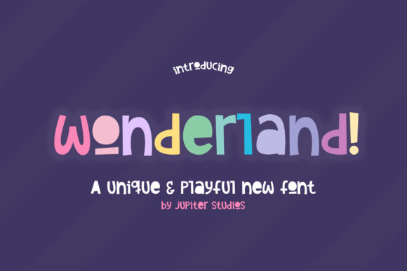 Wonderland: A Playful Display Font for Creative Projects